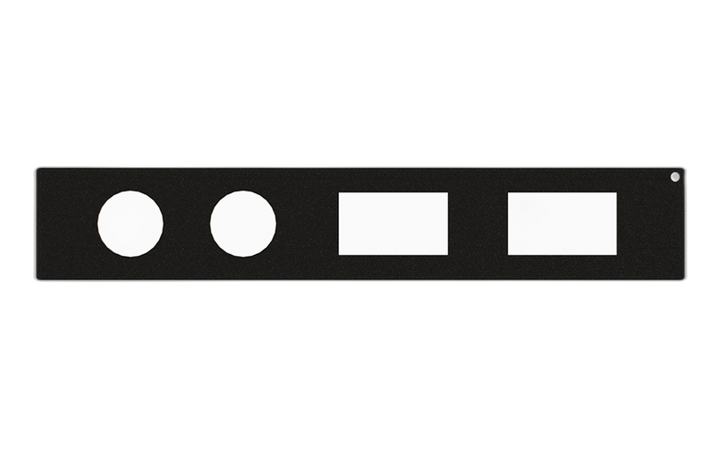 1.5″ Rocker Switch and AUX 12V Power Outlet Filler Panel