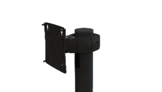 TechTower, Monitor Mount, Single Pivot with Fixed Pole Clamp