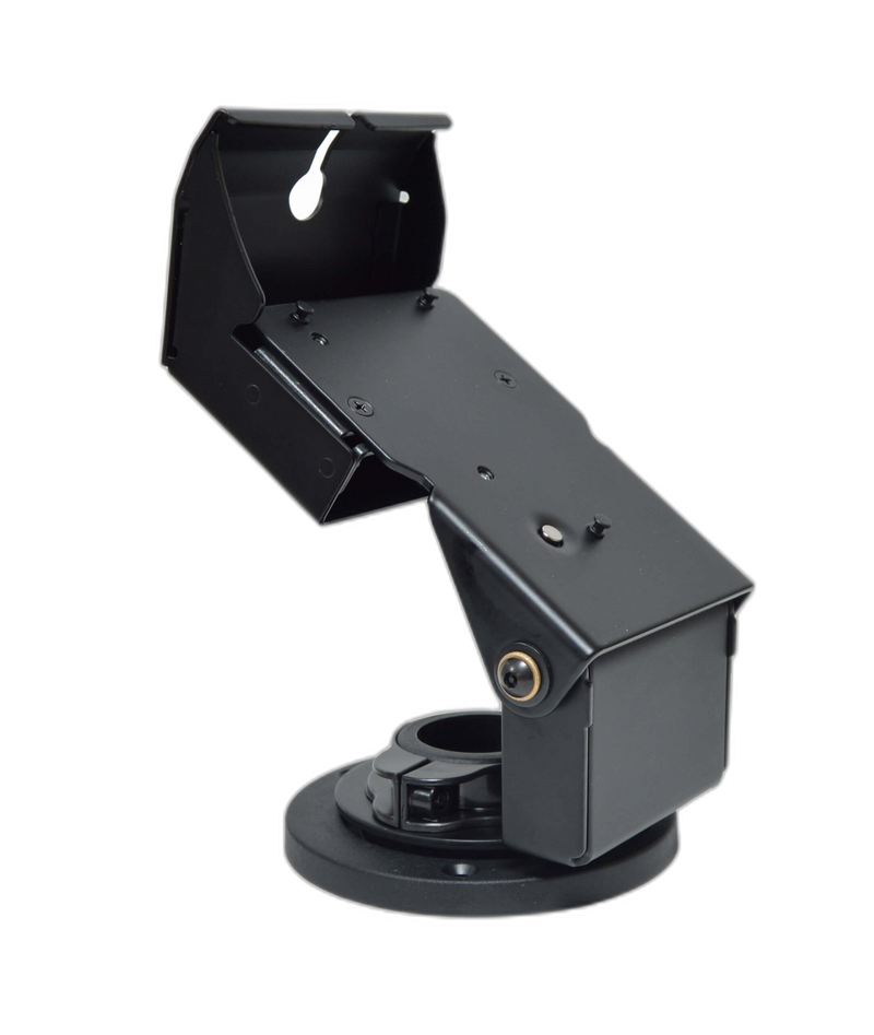 Round Base Metal Locking Stand with EMV Card Clearance for Verifone M400 Payment Terminals