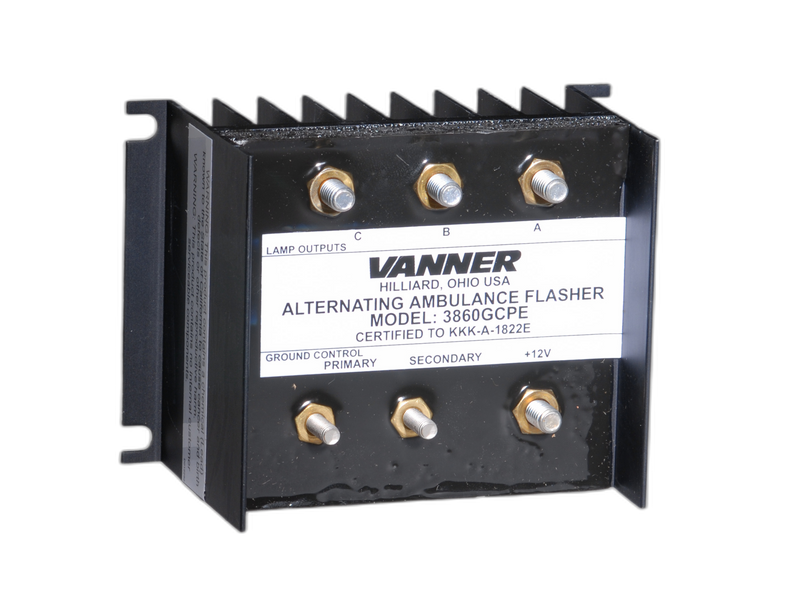 Heavy-Duty Electronic Duo-Mode Alternating Flasher (Flash Rate: 75-80 Per Min)