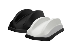 10-in-1 Dual Sharkfin Antenna - 4x5G/LTE, GNSS, 5xWi-Fi 2.4/5GHz, Bolt Mount, 4m, Fakra