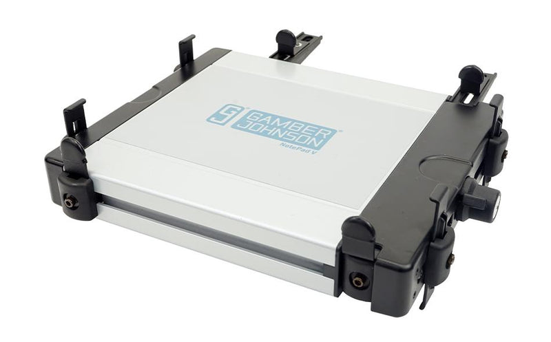 Gamber-Johnson NotePad V Computer Cradle with Zero Edge Clips - mounting component - for notebook - anodized aluminum