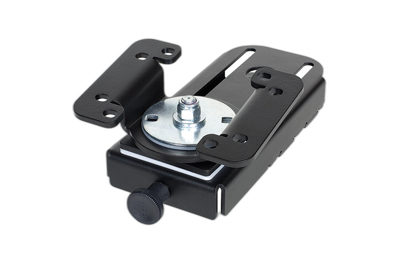 6″ Locking Slide Arm with Angled Lowswivel: VESA 75mm & Gamber-Johnson Hole Pattern