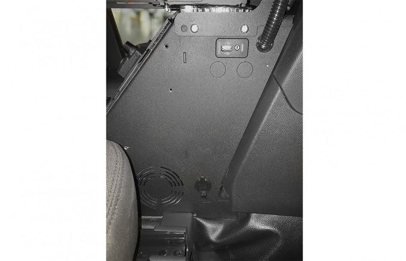 Gamber-Johnson 7170-0567-05: Kit: Wide Body Console with Cup Holder, Pocket, Armrest and 6″ Locking Slide Arm