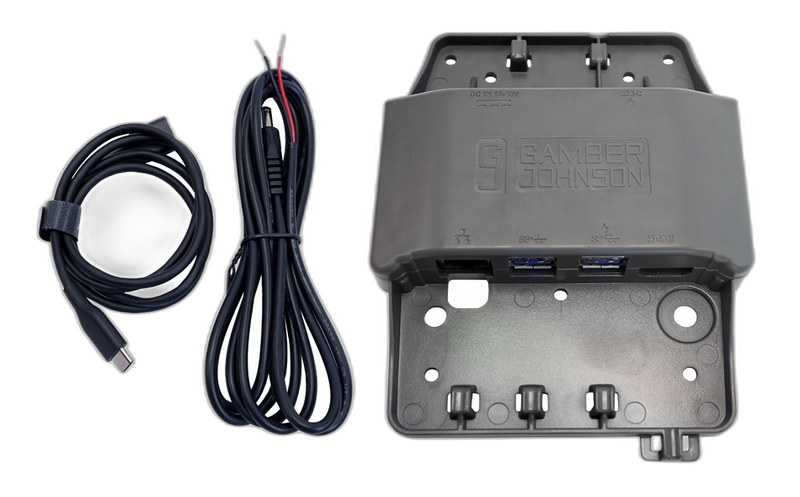 Rugged USB Hub with Bare Wire and USB-A Data Cable