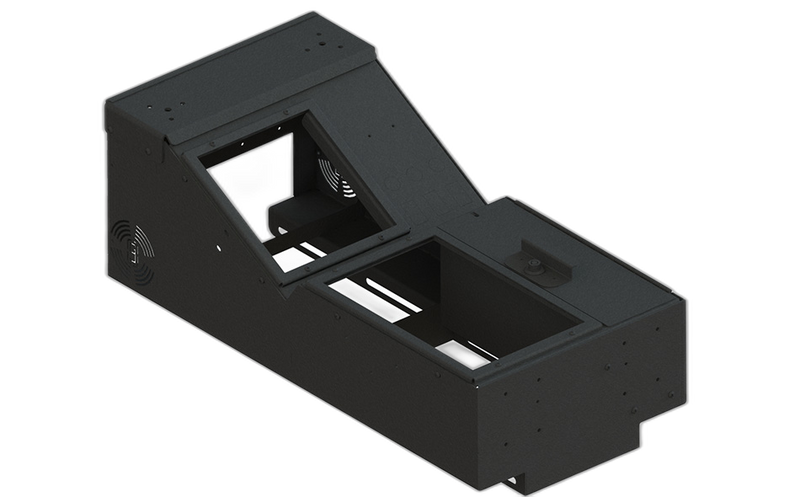 Universal Wide Body Console Box with Locking Storage Pocket