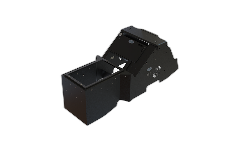 2021+ Ford F-150 & 2023+ F250-550 Wide-To-Narrow Console Box with Printer Mount