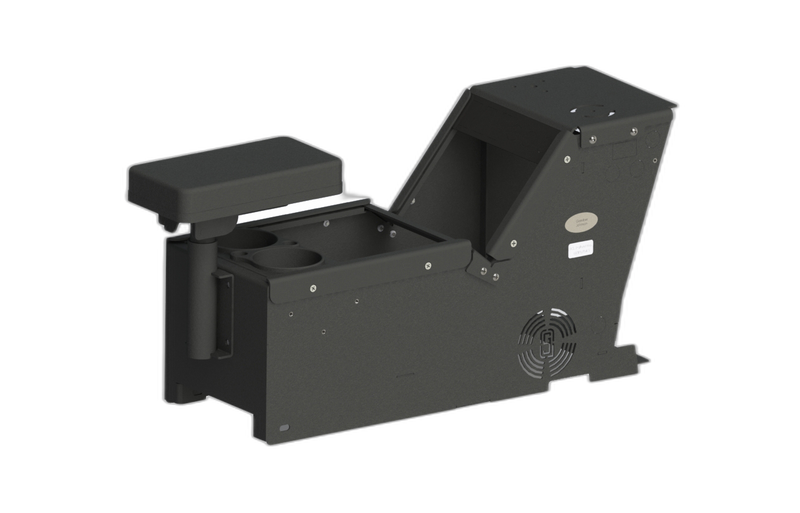 2012-2019 Ford Police Interceptor® Utility Console with Cup Holder, Armrest, and Faceplate
