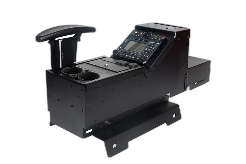 Chevrolet/GMC Truck and Full-Size SUV Console with Cup Holder, Armrest, and Wiring Chase Kit