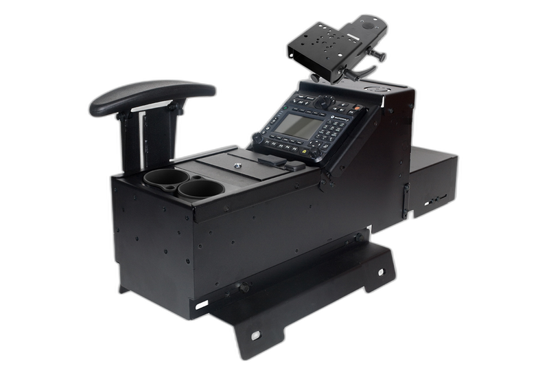 Chevrolet/GMC Truck and Full-Size SUV Console with Cup Holder, Armrest, Wiring Chase, and Mongoose Motion Attachment Kit