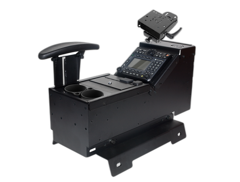 Chevrolet/GMC Truck and Full-Size SUV Console with Cup Holder, Armrest, and 6″ Locking Slide Arm Kit