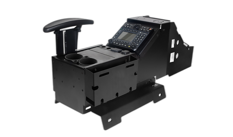 Chevrolet/GMC Truck and Full-Size SUV Console with Cup Holder, Armrest, USB/AUX Input Panel, Pocket, and Side Wings Kit