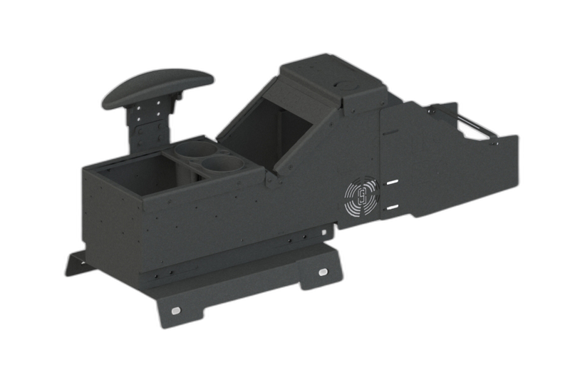 Chevrolet/GMC Truck and Full-Size SUV Console with Cup Holder, Armrest, USB/AUX Input Panel, and Side Wings Kit