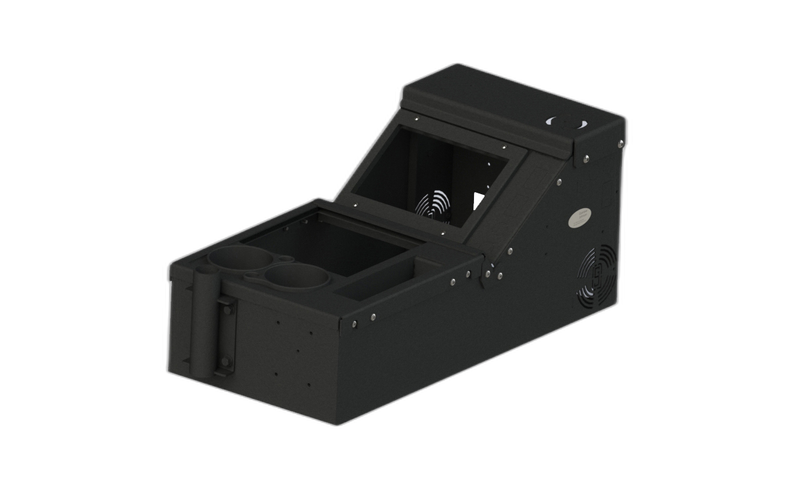 Kit: Wide Body Console with Cup Holder, Pocket and Vertical Surface Mount