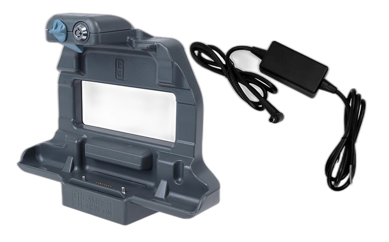Getac ZX70 Powered Charging Cradle with 12V Auto Adapter, Bare Wire End