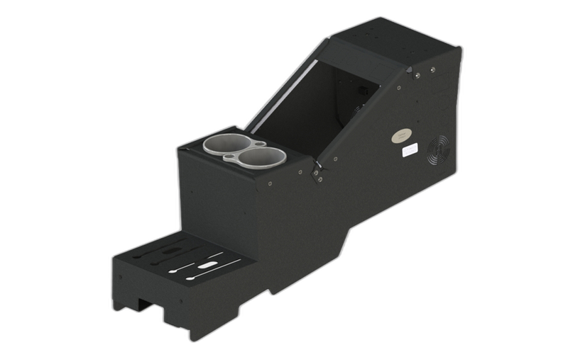 2020+ Ford Police Interceptor® Utility Short Console Box with Cup Holder