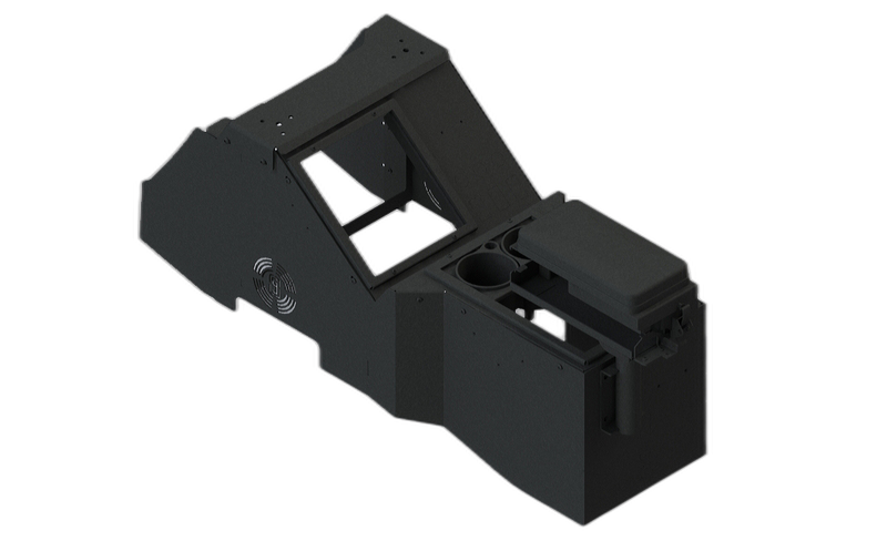 2015-2020 Ford F-150 Narrow Console Box with Cup Holder and Printer Armrest