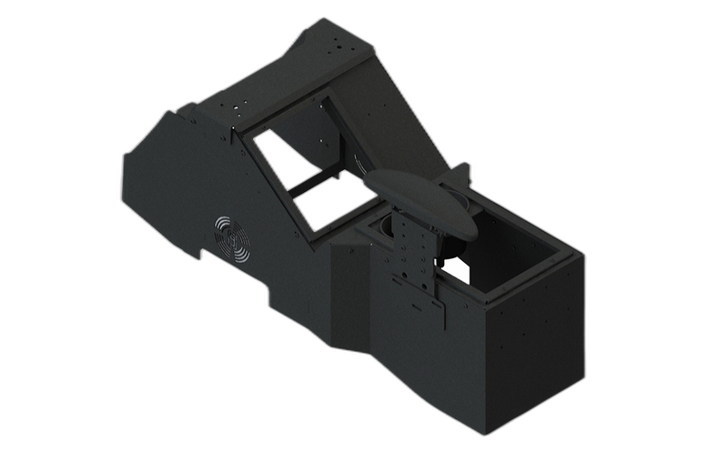 Ford F-Series Narrow Console Box with Cup Holder and Side Armrest