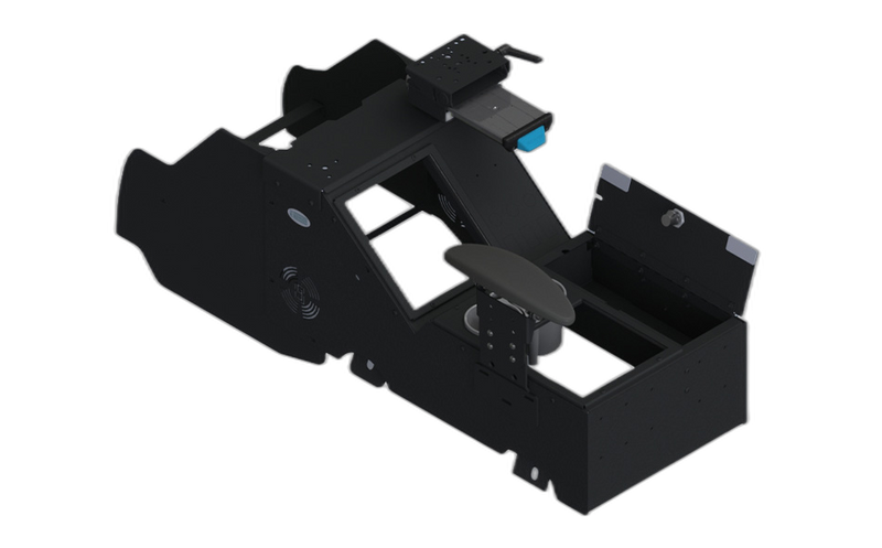 2021-2024 Chevrolet Tahoe Wide Body Console Box Kit with Armrest, Cup Holder, and Mongoose® XE 9″ Motion Attachment