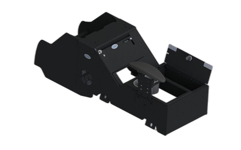 Gamber-Johnson 7170-0864-00: 2021+ Chevrolet Tahoe Wide Body Console Box Kit with Internal Printer Mount, Armrest and Cup Holder