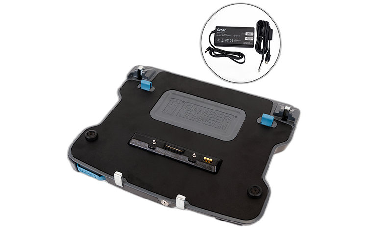 Getac B360 Laptop Docking Station with Getac 120W Bare Wire Auto Power Adapter (Tri RF)