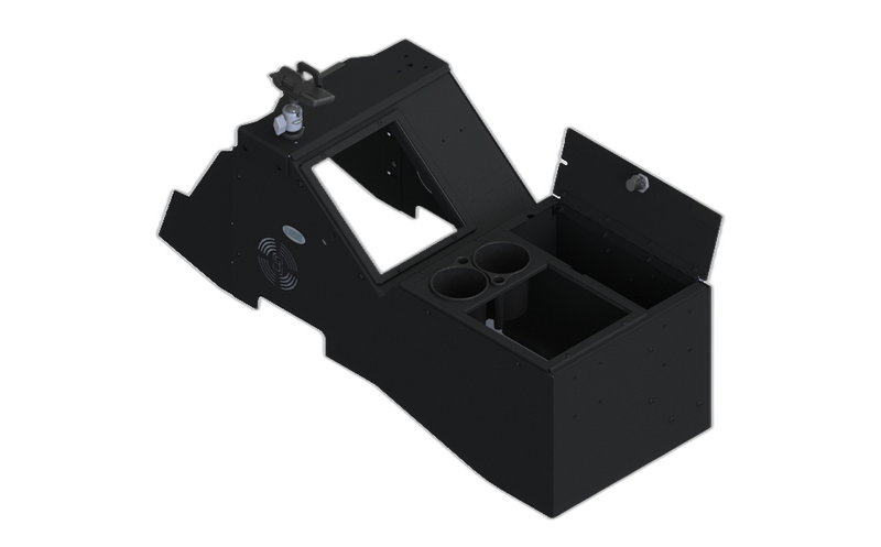 2021+ Ford F150 & 2023+ F250-550 Wide Body Console Box Kit with Magnetic Phone Holder and Cup Holder