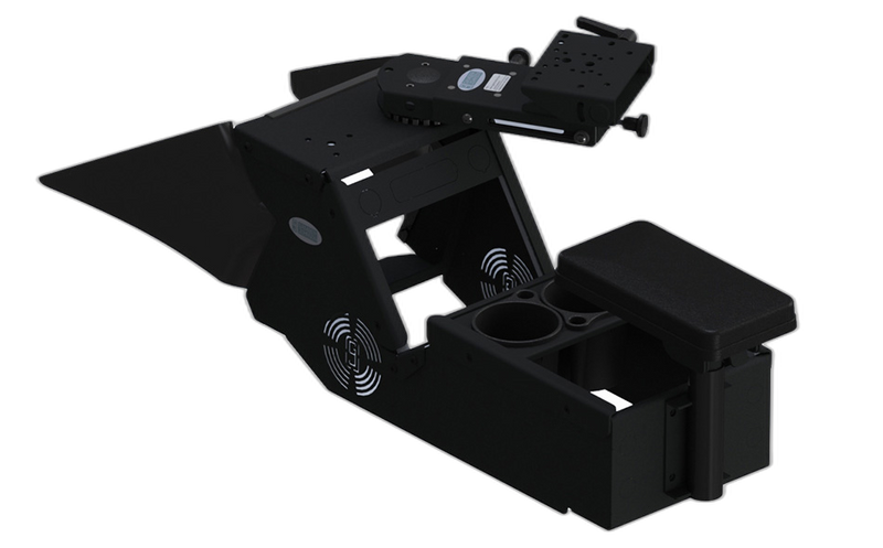 2021+ Dodge Charger Console Box (Short 10.5″) Kit with Cup Holder, Rear Armrest, and Mongoose®-9″ Locking Slide Arm with Short Clevis