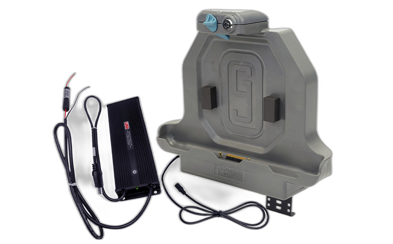 Zebra ET51/56 10″ SLIM Dual USB Docking Station w/MP205 and External LIND 12-32VDC Isolated Power Adapter w/MP205