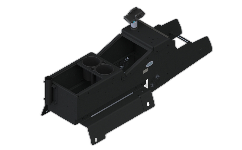 2021-2024 Chevy Tahoe Standard Width Console Box Kit with Magnetic Phone Holder, Cup Holder, and Vertical Mount