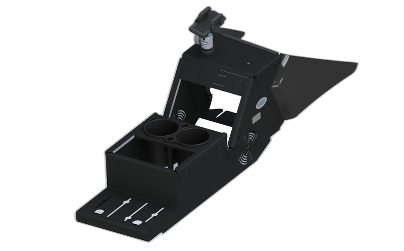 2021+ Dodge Charger Console (Short 8.5″) Kit with Magnetic Phone Holder and Cup Holder