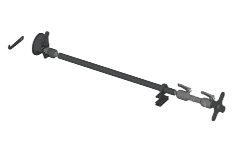Suction Cup Mount with Dash Support and Dog-Bone With VESA 75mm Mounting Plate