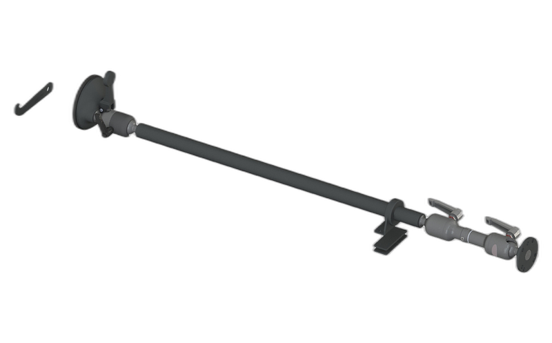 Suction Cup with Dash Support and Dog Bone with Round AMPS Plate