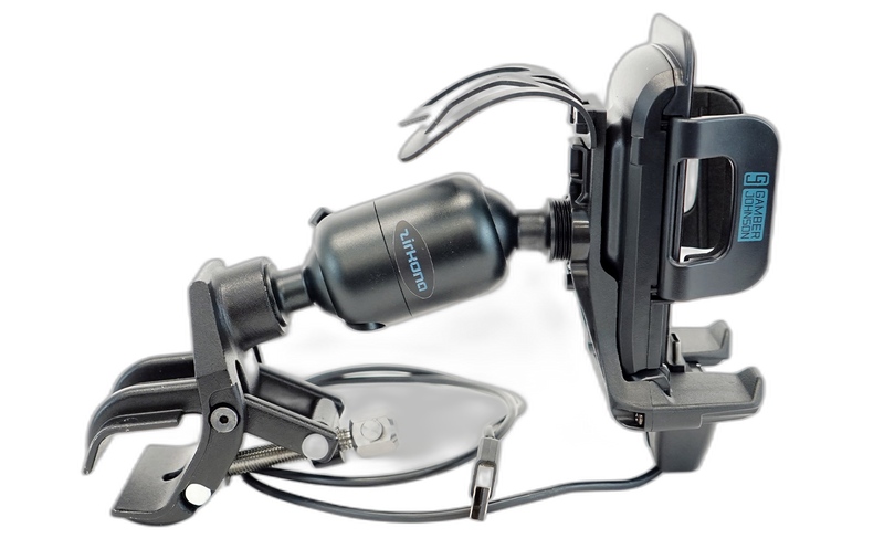 KIT: Universal Phone Charging Cradle with Zirkona Joiner and Screw Clamp