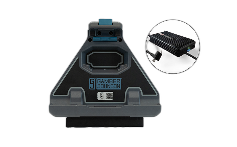 Dell 10″ Rugged Tablet Vehicle Cradle (No electronics) with LIND 100W USB-C Auto Power Adapter