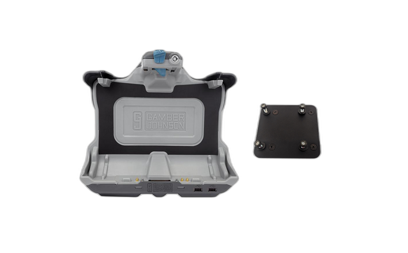 Gamber-Johnson GETAC UX10 NON-RF DOCK w/ 75MM HOLE TO STUD ADAPTER KIT (7170-1070-00)