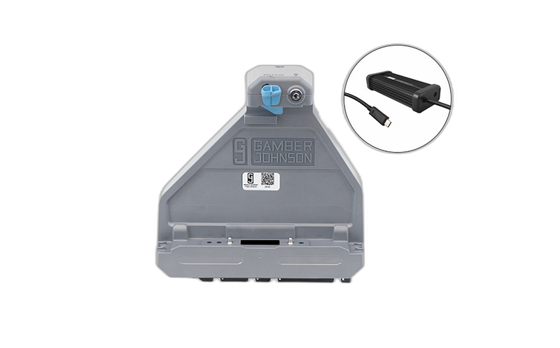 Getac ZX80 Tablet Cradle (NO RF) with 11-16V USB-C LIND Auto Power Adapter