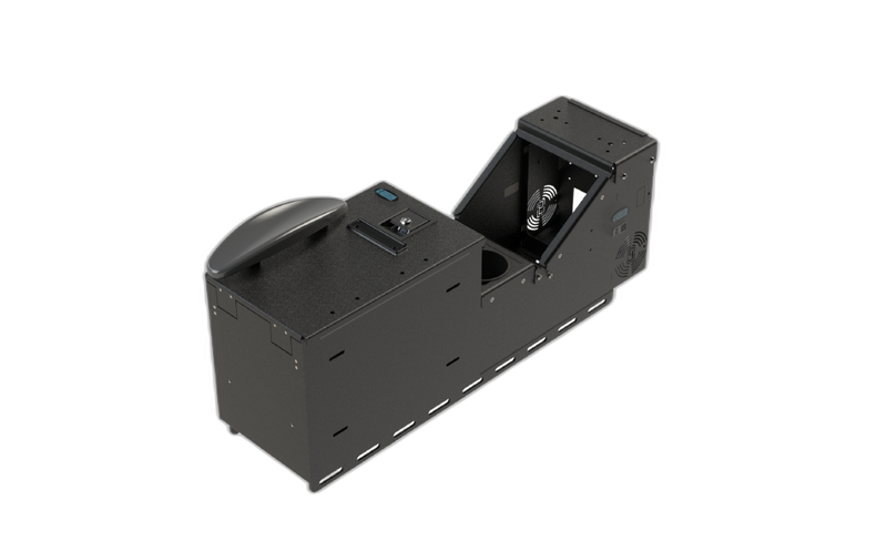 KIT – File-Folder Workstation Box with Universal Sloped Front Console, Armrest, Internal Cup Holder, and Top Plate