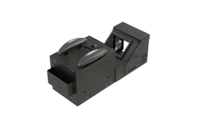 KIT – Small-Tall Workstation Box with Workstation Console (Includes Cupholders), 2 Armrests, and Top Plate