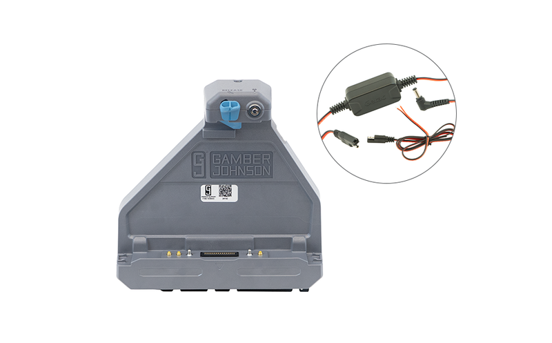 Gamber-Johnson Getac ZX80 Tablet Docking Station (TRI RF) with 65W Bare Wire Power Adapter (7170-1136-03)