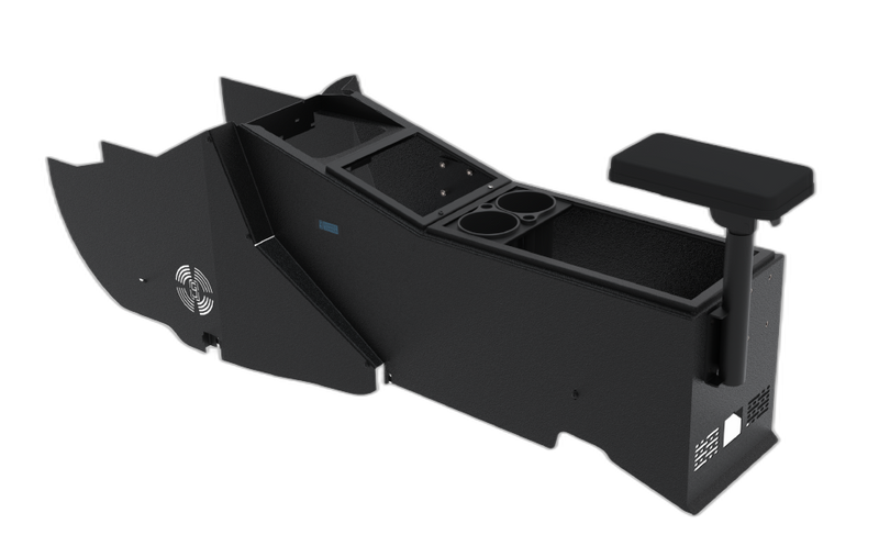 Rivian R1T & R1S Console with Cup Holder & Tall Armrest
