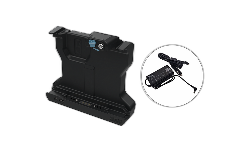 Getac F120 Tablet Docking Station, Lite Port, No RF with 120W Auto Power Adapter