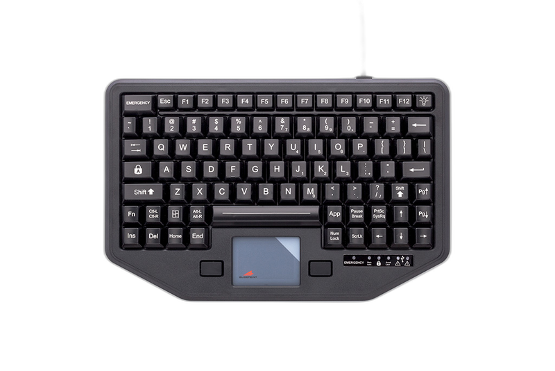 iKey Full Travel Keyboard with Attachment Versatility and Red Back Lighting