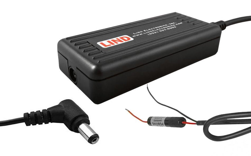 Gamber-Johnson 7300-0443: Lind 12-32V Automobile Bare Wire Power Adapter for Panasonic