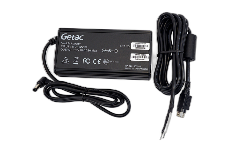 Getac 120W Auto Power Adapter with Bare Wire Lead