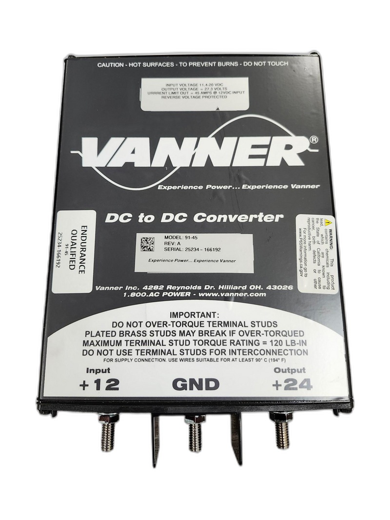 DC to DC Converter, 12V to 24V, 45 Amps