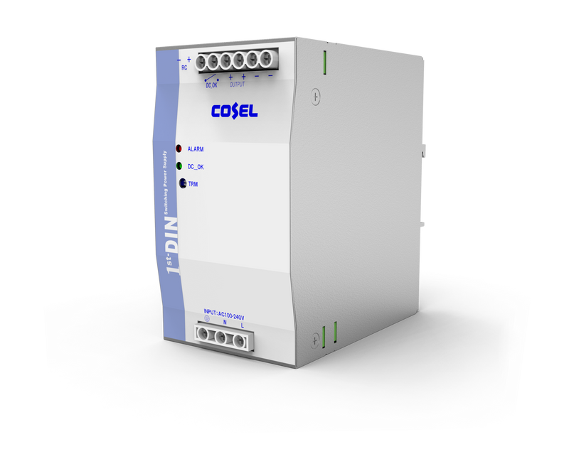HV-IE048-240-20 - 240W @ 48Vdc, Industrial AC/DC power supply, DIN rail mount (L)