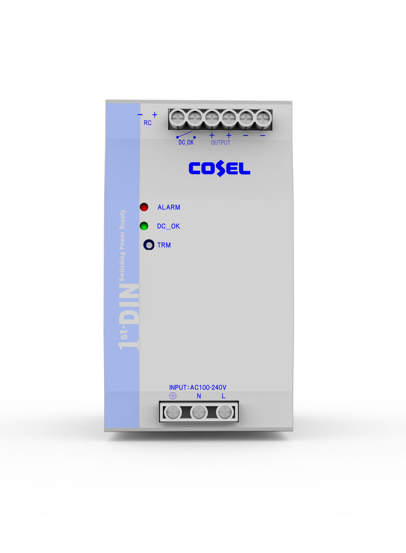 HV-IE048-480-20 - 480W @ 48Vdc, Industrial AC/DC power supply, DIN rail mount (L)