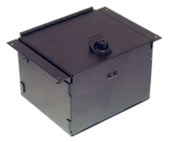 6″ Accessory Pocket W/Hinged Lid & Lock, 4.5″ Deep
