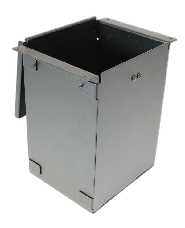6″ Accessory Pocket W/Hinged Lid & Lock, 9.5″ Deep