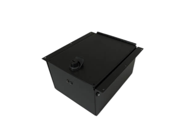 9″ Accessory Pocket W/Hinged Lid & Lock, 4.5″Deep